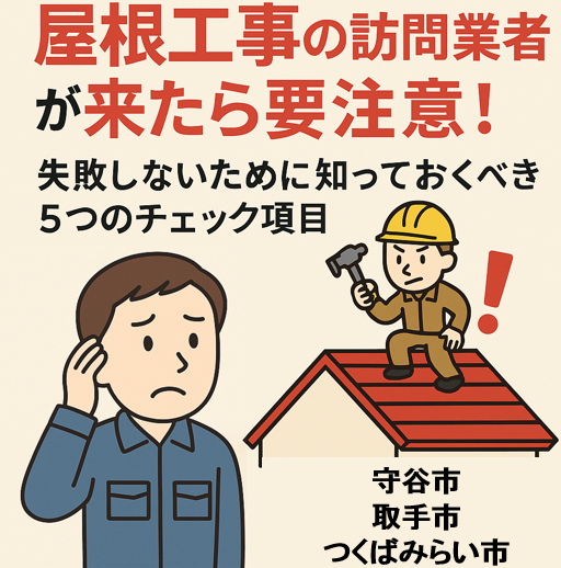 守谷市・取手市・つくばみらい市の訪問販売業者注意